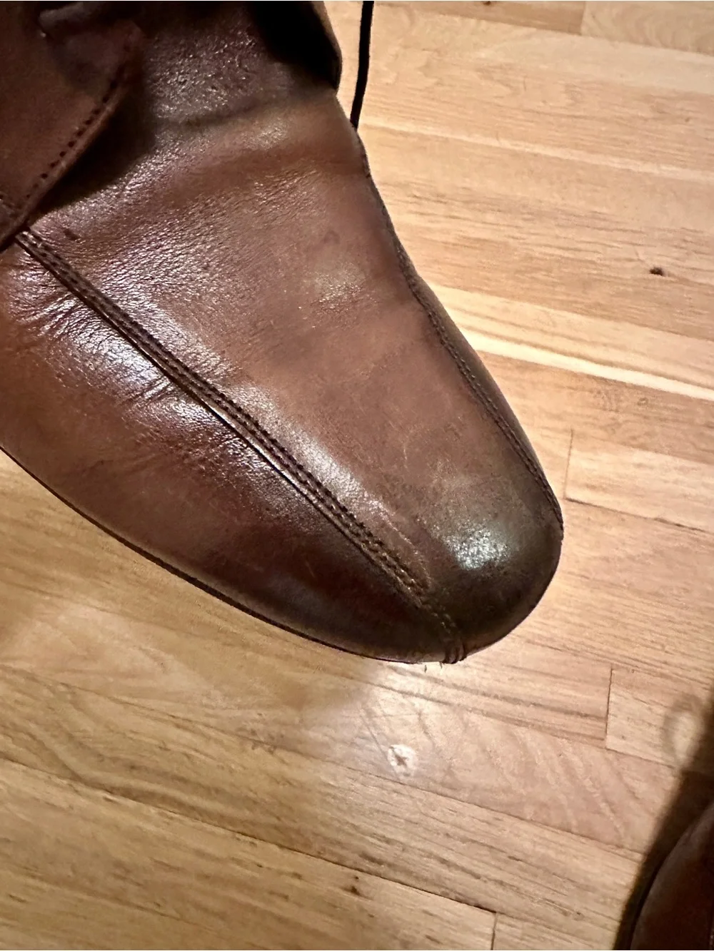 Bocce Bucci Italian Brown Leather Shoes - Classic Lace-Up